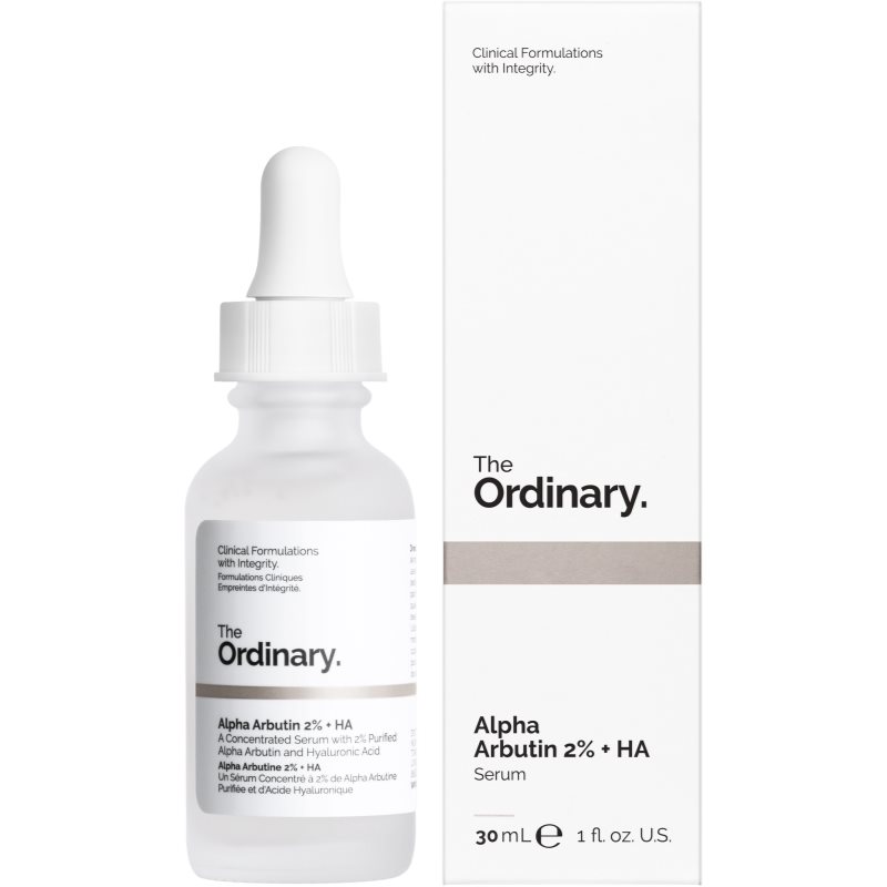 The Ordinary Alpha Arbutin 2% + HA освітлювальна сироватка для обличчя з гіалуроновою кислотою 30 мл