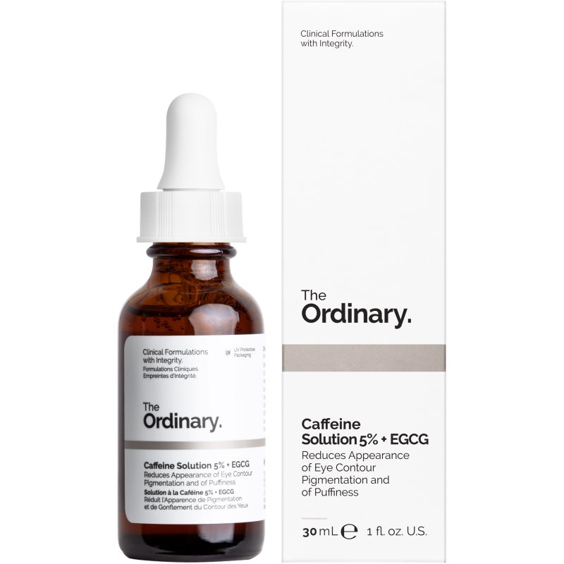 The Ordinary Caffeine Solution 5% + EGCG сироватка для шкіри навколо очей проти набряків та темних кіл 30 мл