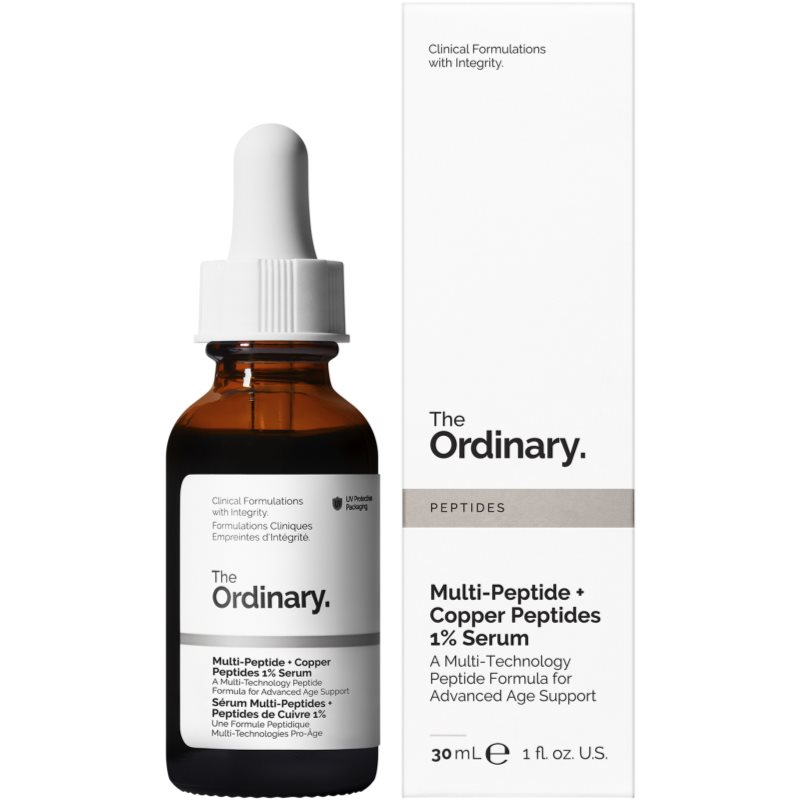 The Ordinary Multi-Peptide + Copper Peptides 1% освітлююча сироватка проти зморшок 30 мл