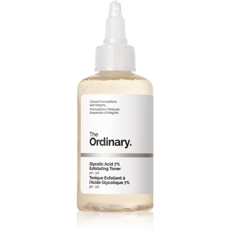 The Ordinary Glycolic Acid 7% Exfoliating Toner Lotion Tonique Nettoyante Et Exfoliante 100 Ml