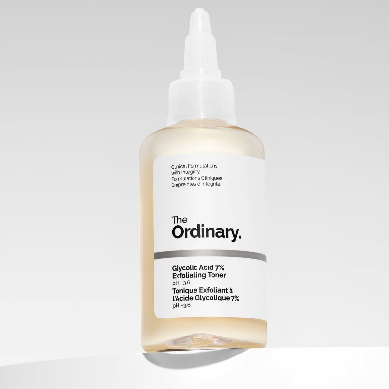 The Ordinary Glycolic Acid 7% Exfoliating Toner Lotion Tonique Nettoyante Et Exfoliante 100 Ml