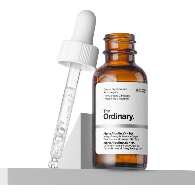 The Ordinary Alpha Arbutin 2% + HA Sérum Illuminateur Visage à L'acide Hyaluronique 30 Ml