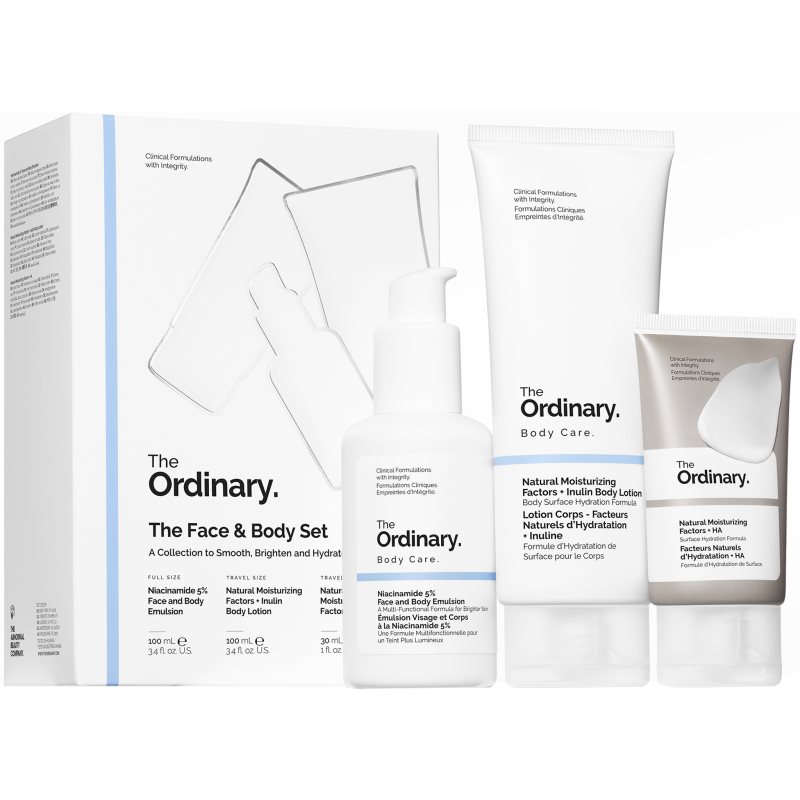 The Ordinary The Face & Body Set dárková sada na tělo a obličej