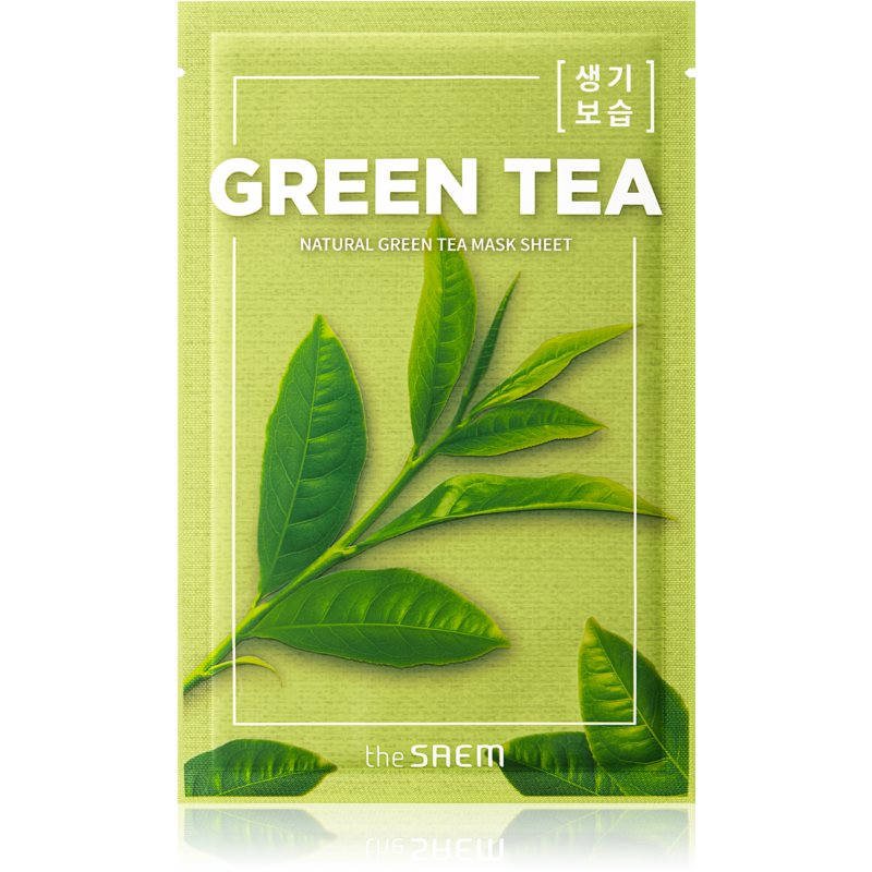 The Saem Natural Mask Sheet Green Tea moisturising and soothing sheet mask 21 ml
