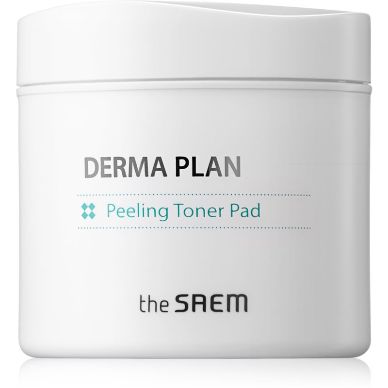 The Saem Derma Plan peelingové pleťové tampóny pre citlivú pleť 70 ks