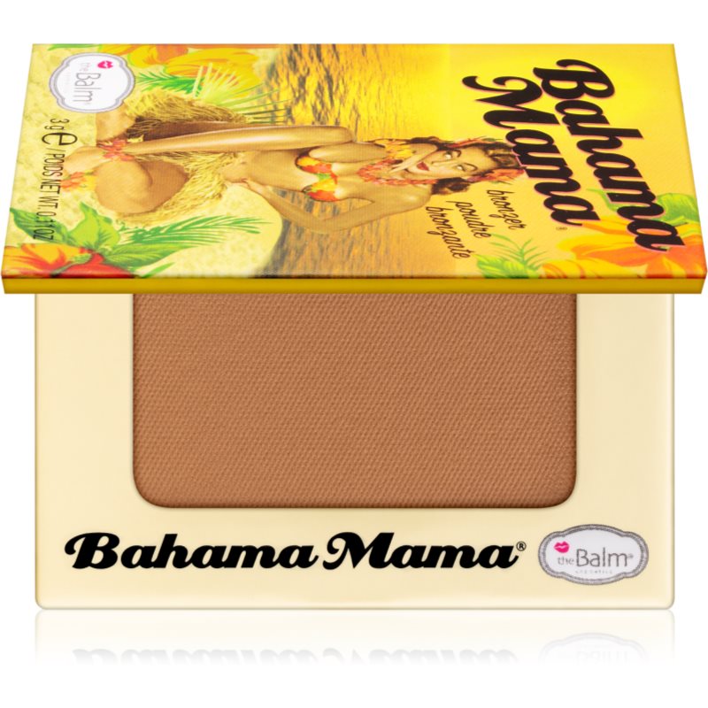 theBalm Bahama Mama Travel Size bronzinė pudra, akių šešėliai ir kontūravimo pudra viename 3 g