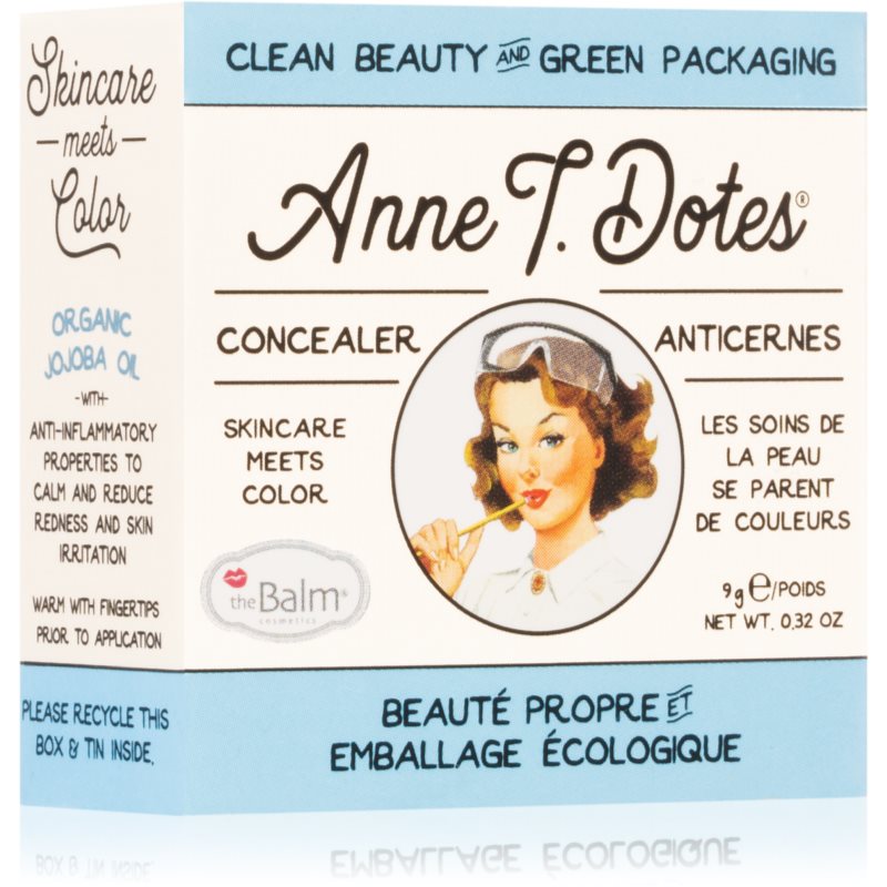 TheBalm Anne T. Dotes® Concealer Anti-redness Corrector Shade #10 For Very Fair Skin 9 G