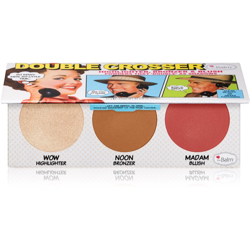 TheBalm Double Crosser® Face Palette 3-in-1 8,5 G