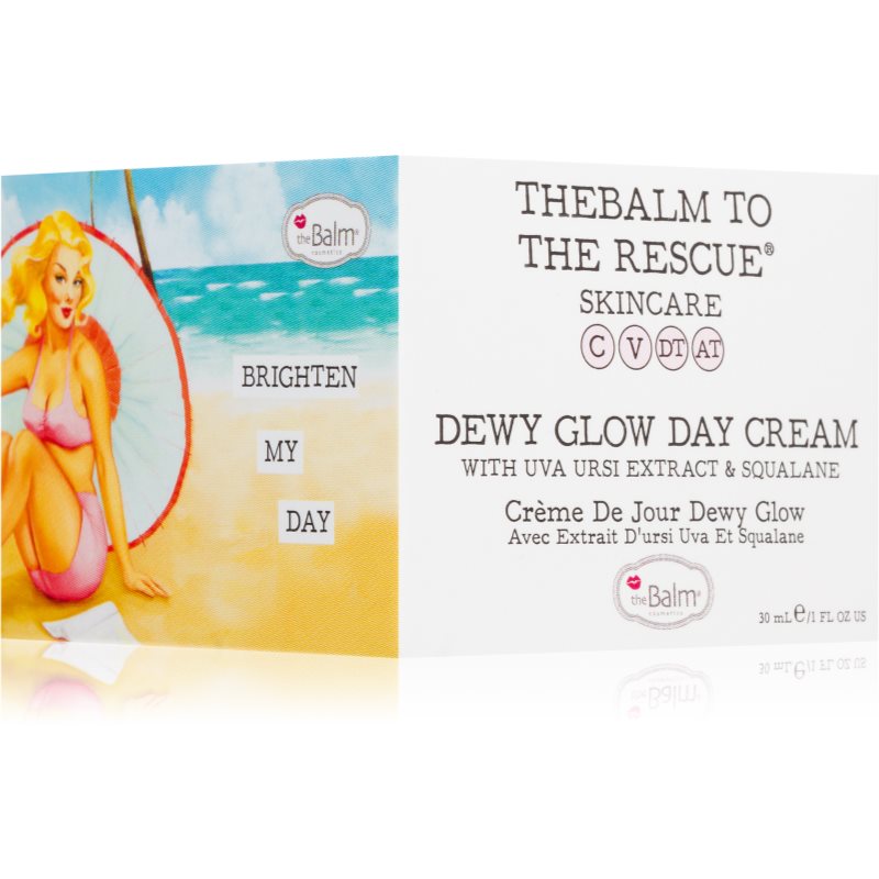 TheBalm To The Rescue® Dewy Glow зволожувальний крем з ефектом вирівнювання тону для сяючого вигляду шкіри 30 мл