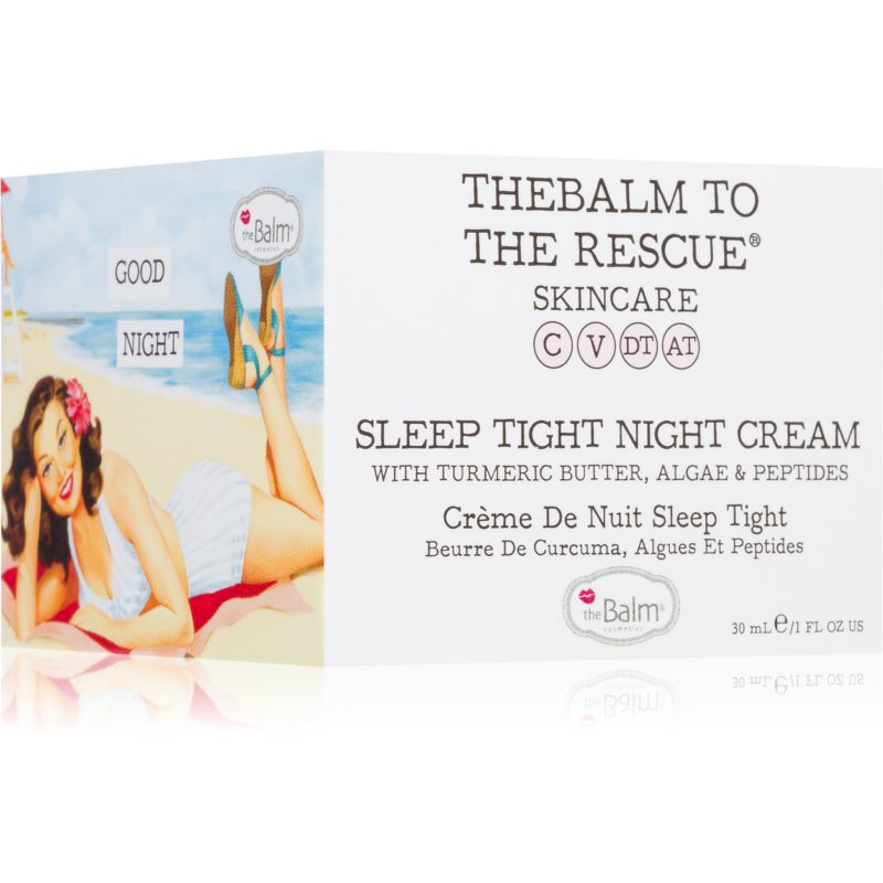 TheBalm To The Rescue® Sleep Tight нічний крем для шкіри обличчя проти розтяжок та зморшок 30 мл