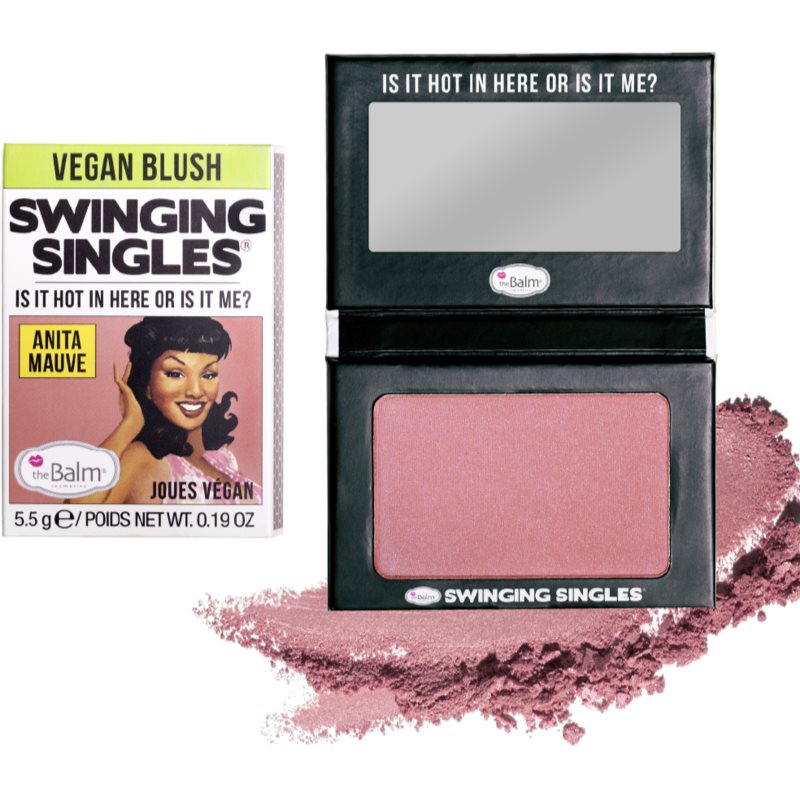 theBalm Swinging Singles Blush kompakt arcpirosító árnyalat Anita Mauve 5.5 g termék 2. képe