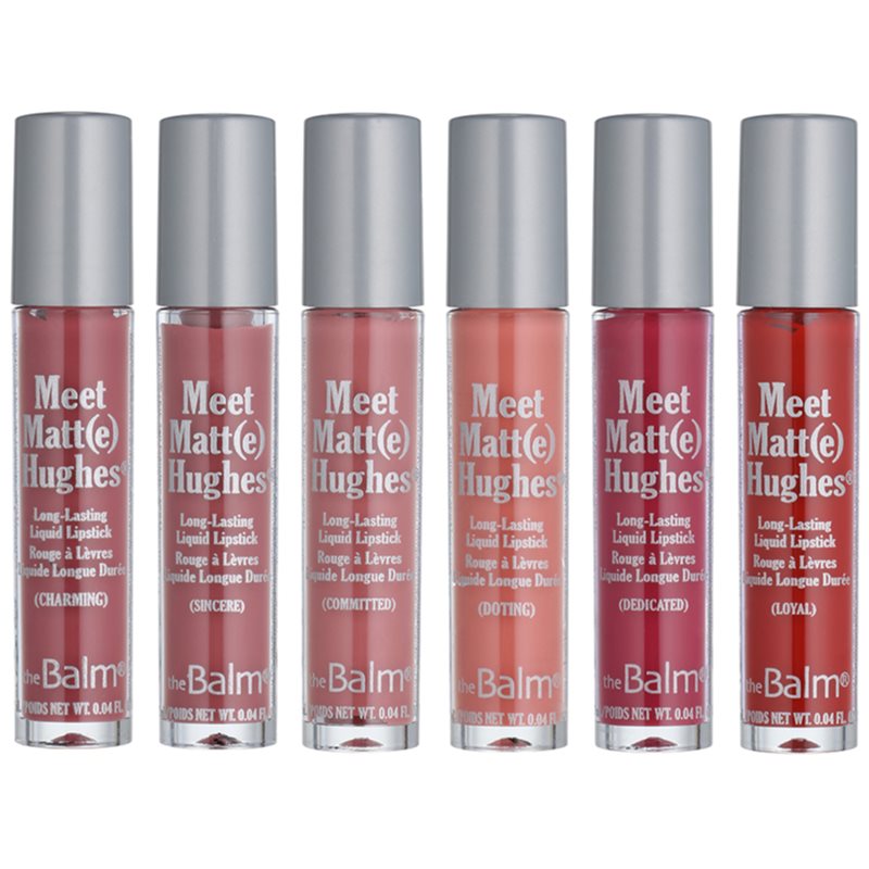 TheBalm Meet Matt(e) Hughes Mini Kit Liquid Lipstick Set (with Long-lasting Effect)