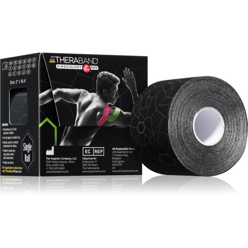 Thera-Band Kinesiology Tape кінезіо тейп колір Black, 5 Cm X 5 M 1 кс