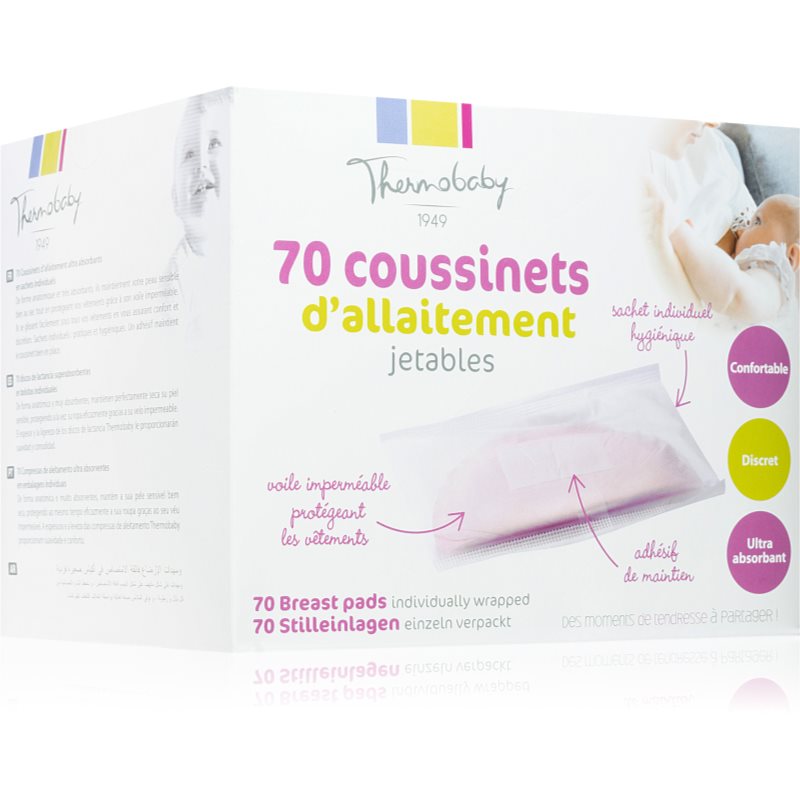 Thermobaby Breastfeeding Coussinets D’allaitement Jetables 70 Pcs