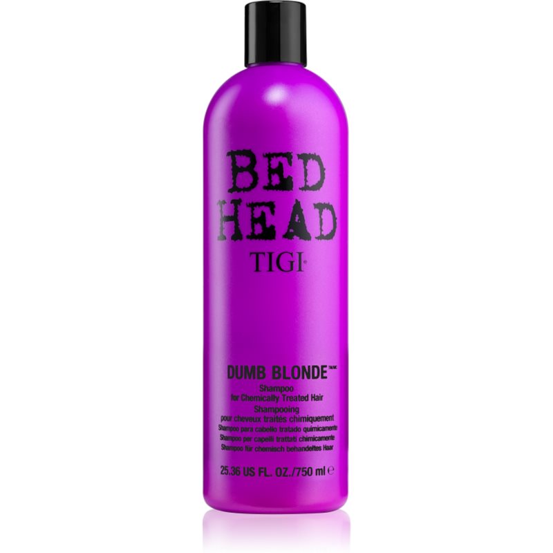 E-shop TIGI Bed Head Dumb Blonde šampon pro chemicky ošetřené vlasy 750 ml