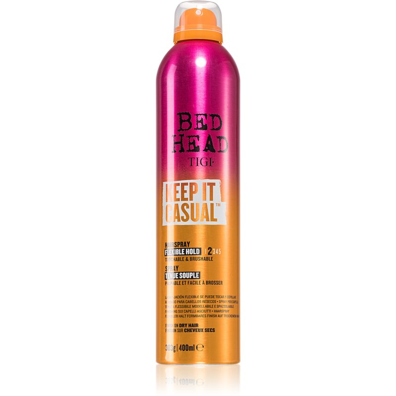 Tigi Bed Head Keep It Casual Flexible Hold Hairspray 400 ml lak na vlasy pre ženy