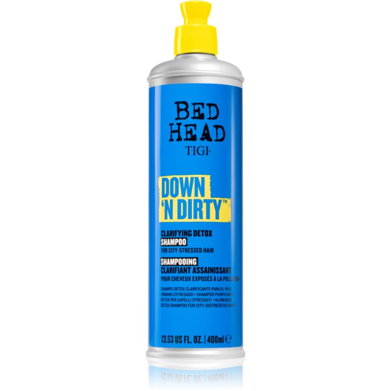 TIGI Bed Head Down'n' Dirty valomasis detoksikacinis šampūnas kasdienėms procedūroms 400 ml