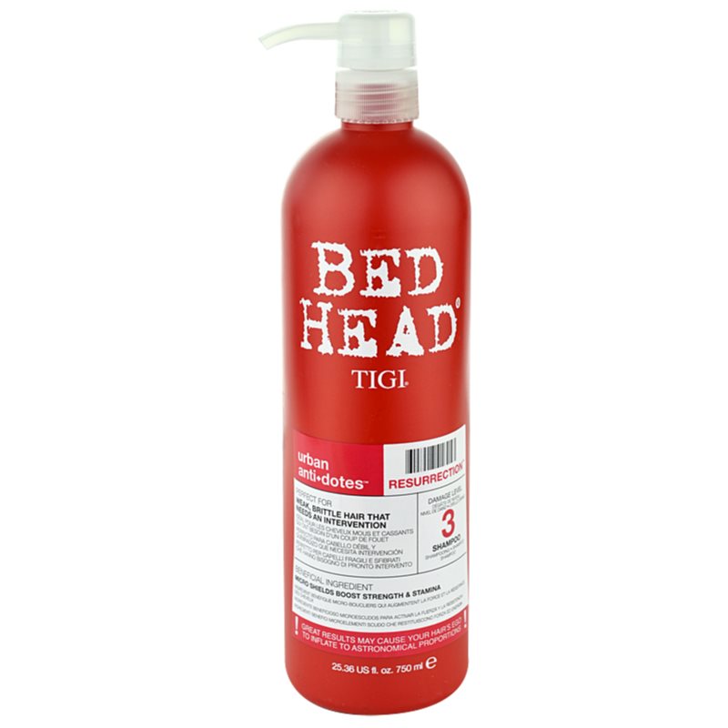 TIGI Bed Head Urban Antidotes Resurrection Shampoo für dünnes, gestresstes Haar 750 ml