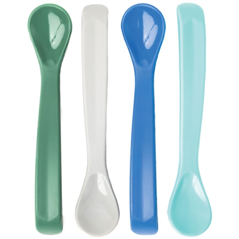 Tiny Twinkle Silicone Baby Spoons spoon Boy 4 pc
