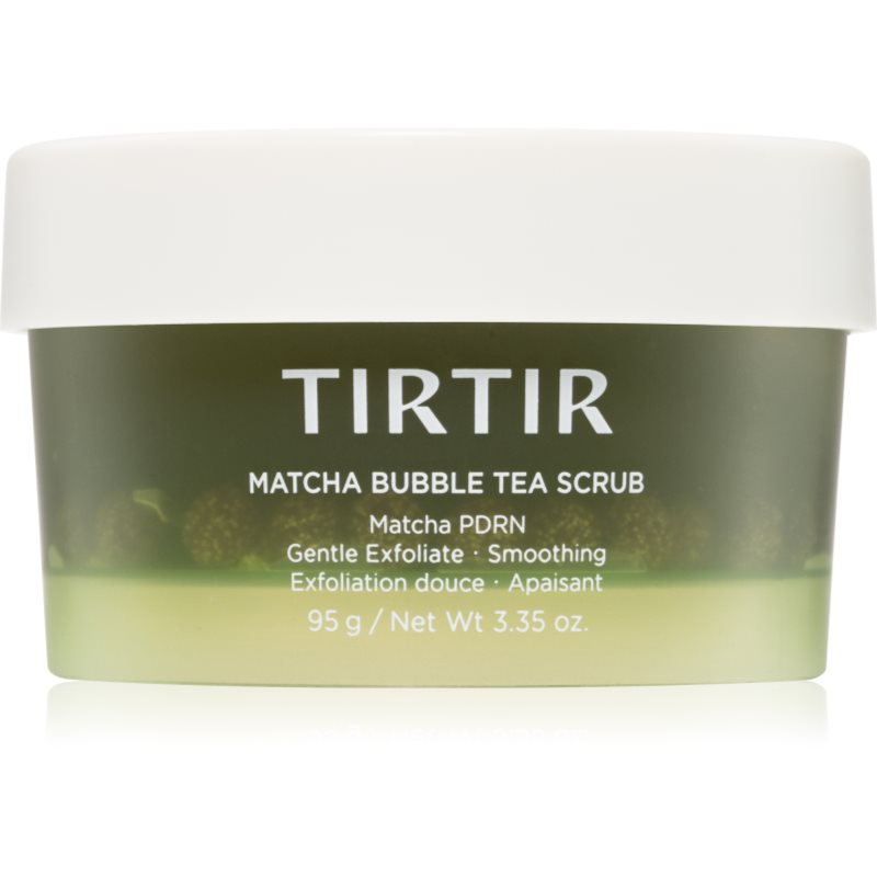 TIRTIR Matcha Bubble Tea Scrub jemný čisticí peeling se zklidňujícím účinkem 95 g