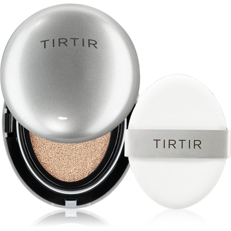 TIRTIR Mask Fit Aura Cushion Mini hydratační make-up v houbičce pro rozjasnění pleti odstín 27C Cool Beige 4.5 g