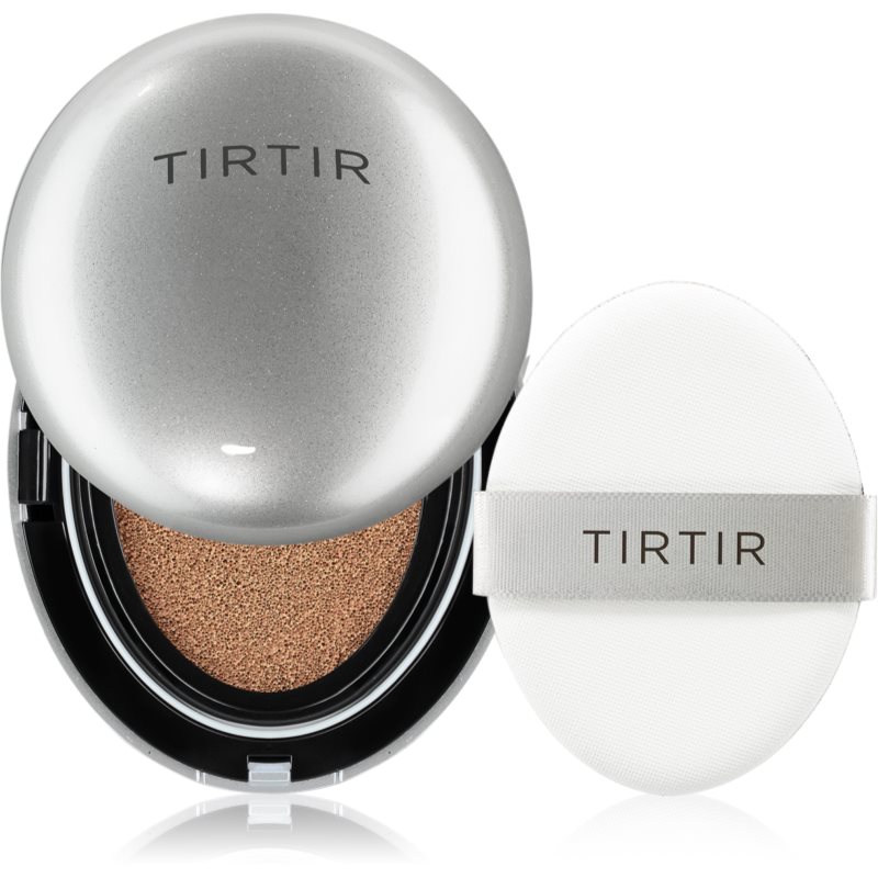 TIRTIR Mask Fit Aura Cushion Mini hydratační make-up v houbičce pro rozjasnění pleti odstín 43N Deep Cocoa 4.5 g