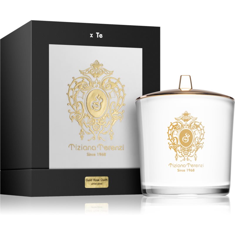 Tiziana Terenzi Gold Rose Oudh Scented Candle With Wooden Wick 500 G