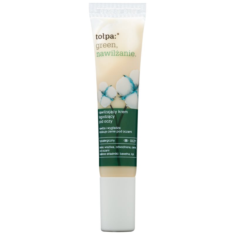 

Tołpa Green Moisturizing заспокоюючий крем для шкіри навколо очей Cotton, Iris (Hypoallergenic