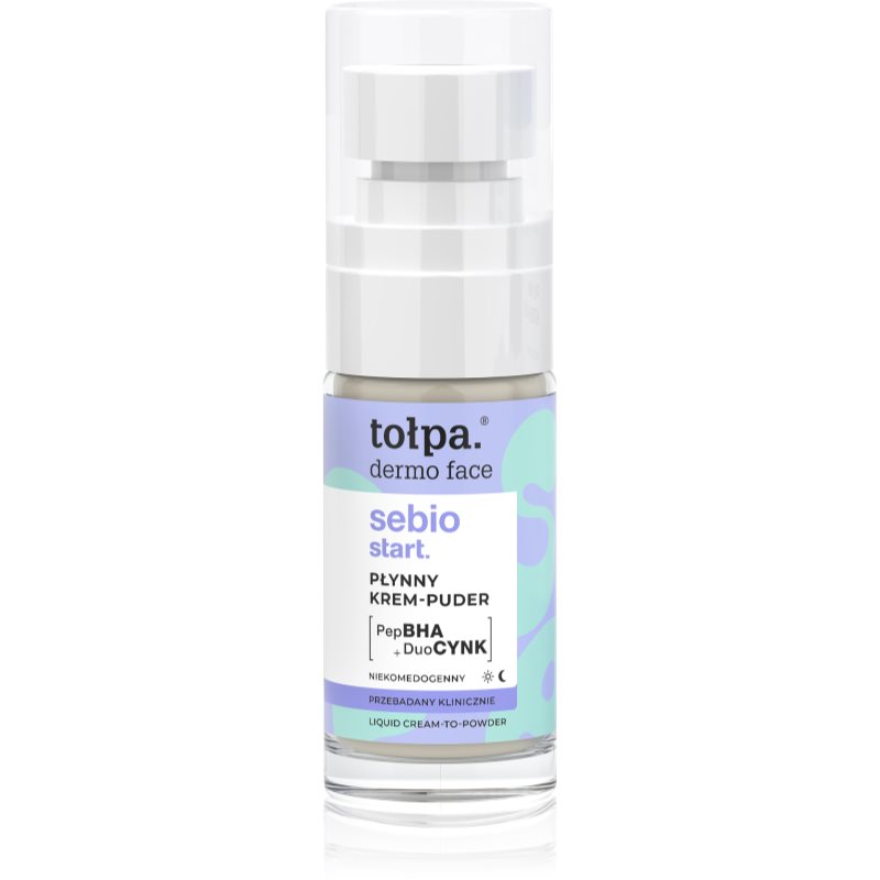 Tołpa Dermo Face Sebio Start krémový make-up proti nedokonalostiam pleti 30 ml