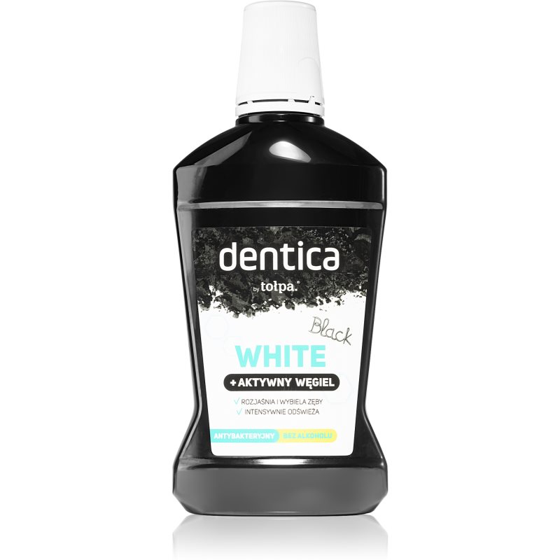 Tołpa Dentica Black White fehérítő szájvíz aktív szénnel 500 ml