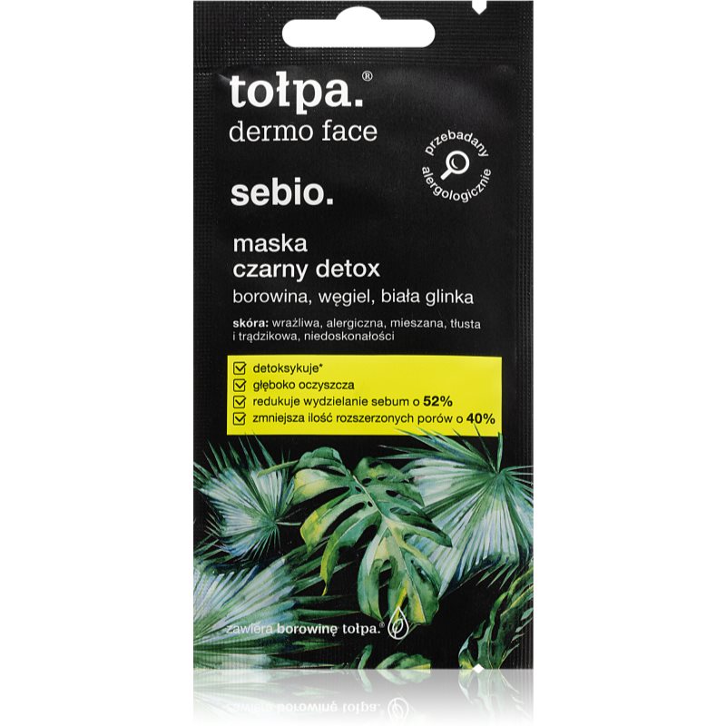 E-shop Tołpa Dermo Face Sebio detoxikační pleťová maska 8 ml