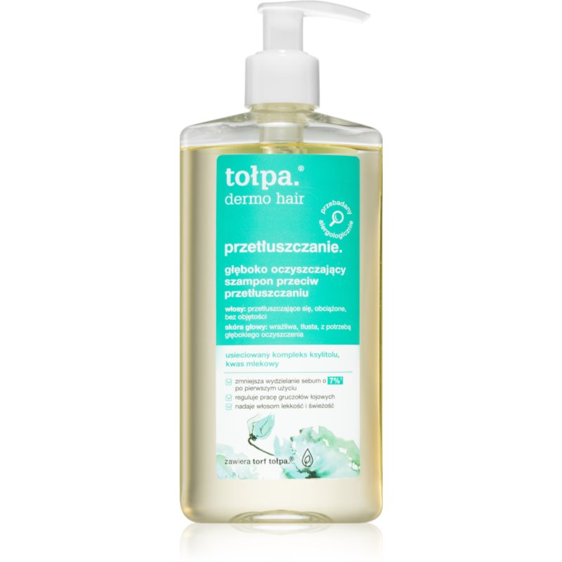 Tołpa Dermo Hair tiefenreinigendes Shampoo für fettiges Haar 250 ml