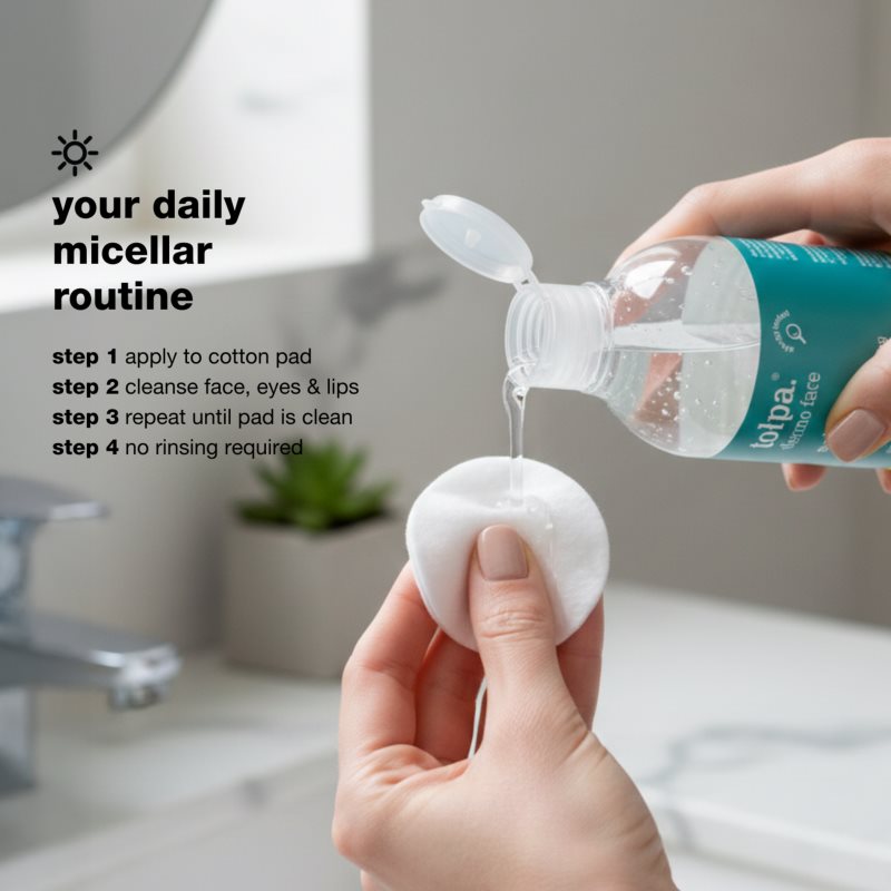 Tołpa Dermo Face Sebio micelární voda 3v1 pro pleť s nedokonalostmi 400 ml (obrázek 5)