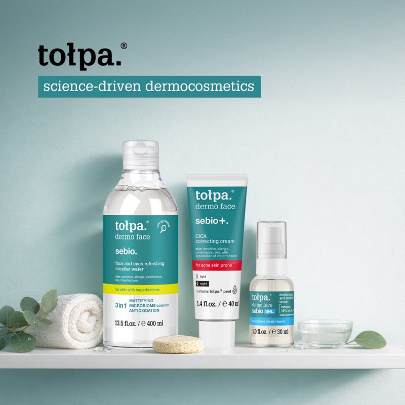 Tołpa Dermo Face Sebio čistiaci peelingový gél na tvár 150 ml (obrázok 6)