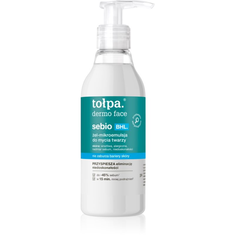 Tołpa Dermo Face Sebio BHL Gezichts Wasgel 195 ml