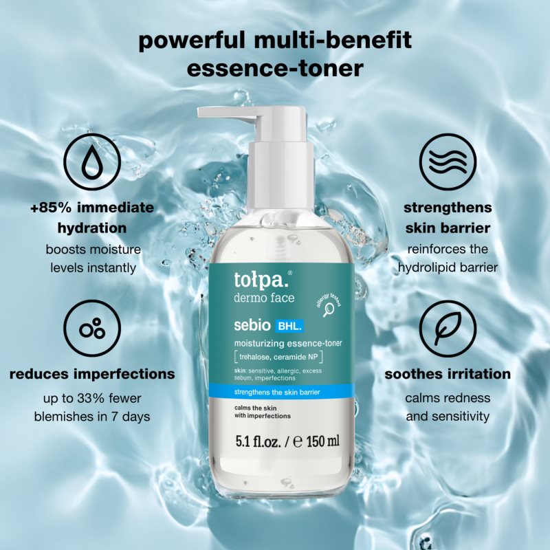Tołpa Dermo Face Sebio BHL osvěžující hydratační tonikum 150 ml (obrázek 3)