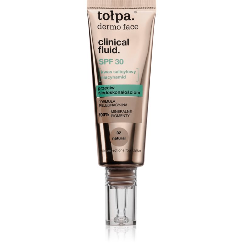 Tołpa Dermo Face Clinical Anti-Imperfections fluid proti nedokonalostiam pleti odtieň Natural 25 ml