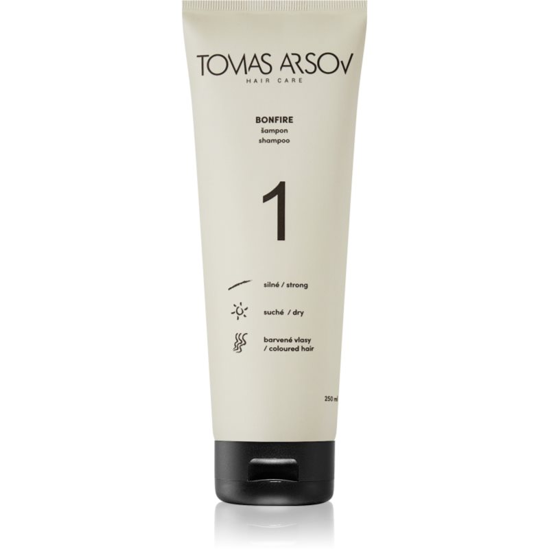 Tomas Arsov Bonfire Shampoo hydratačný šampón pre ochranu farby pre jemné vlasy a poškodené vlasy 250 ml