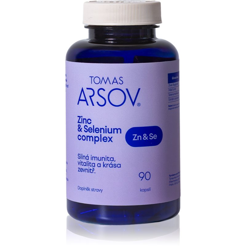 Tomas Arsov ZINC & SELENIUM complex kapsle pro podporu kvality kůže a vlasů 90 cps
