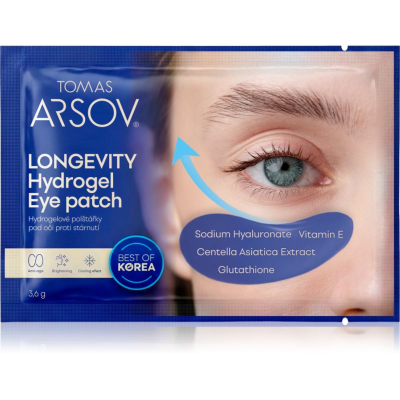 Tomas Arsov Longevity Hydrogel Eye patch Hydrogel-Pads gegen die Alterung 3.6 g