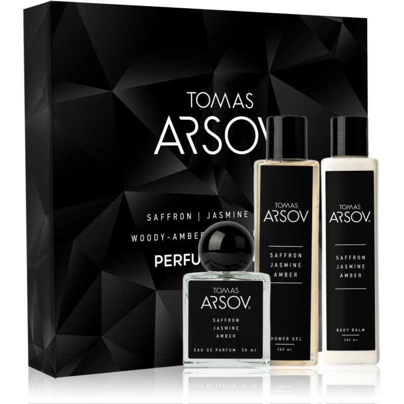 Tomas Arsov Saffron Jasmine Amber Parfume Gift Set dárková sada unisex 3 ks