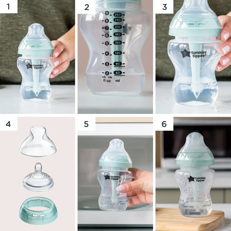 Tommee Tippee Closer To Nature Advanced Anti-colic Teat savička na láhev Medium Flow 3m+ 2 ks (obrázek 4)