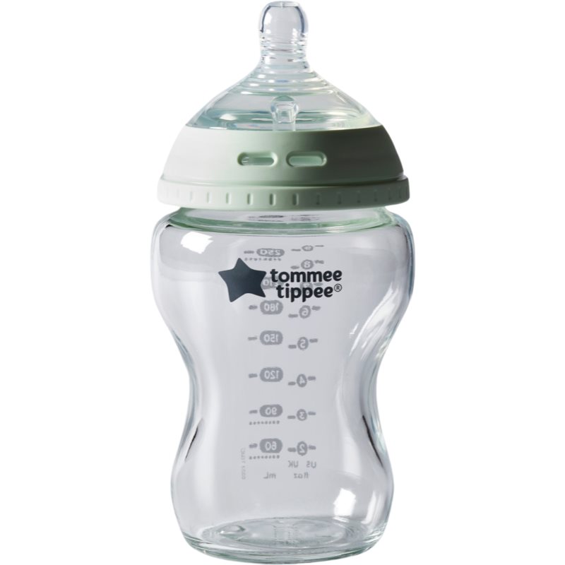 Tommee Tippee Closer To Nature Glass samosterilizačná dojčenská fľaša Glass 0m  1 ks
