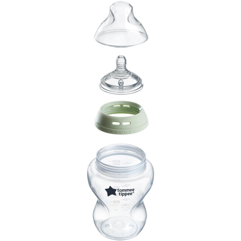 Tommee Tippee Closer To Nature Glass самостерилізувальна дитяча пляшечка Glass 0m+ 250 мл