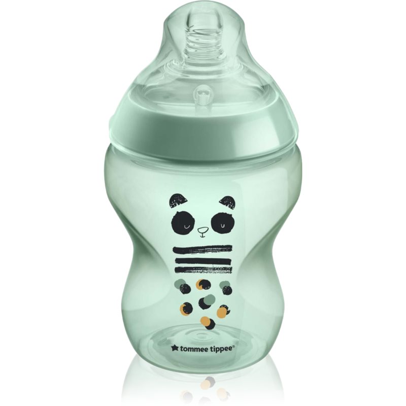 Tommee Tippee Closer To Nature Anti-colic Pip the Panda бебешко шише Slow Flow 0m  260 мл.