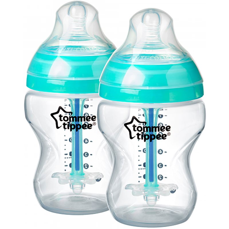 Tommee Tippee Closer To Nature Advanced пляшечка для годування Подвійна упаковка пляшечка Anti-colic 0m+ 2x260 мл