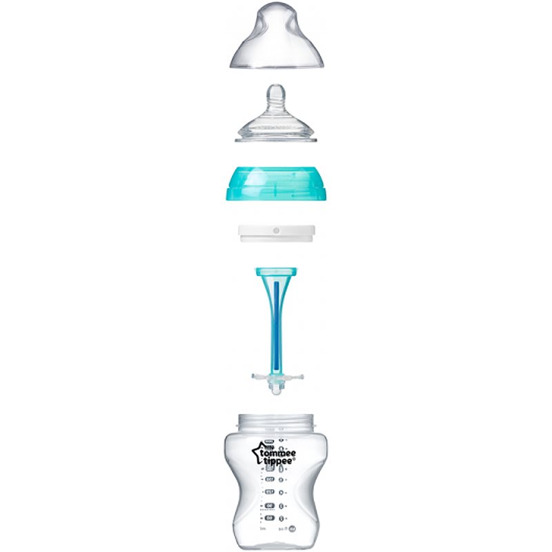 Tommee Tippee Closer To Nature Advanced Baby Bottle Duo-pack Anti-colic 0m+ 2x260 Ml