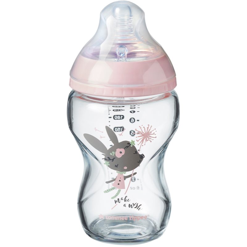 

Tommee Tippee C2N Closer to Nature Pink пляшечка для годування Glass 0m
