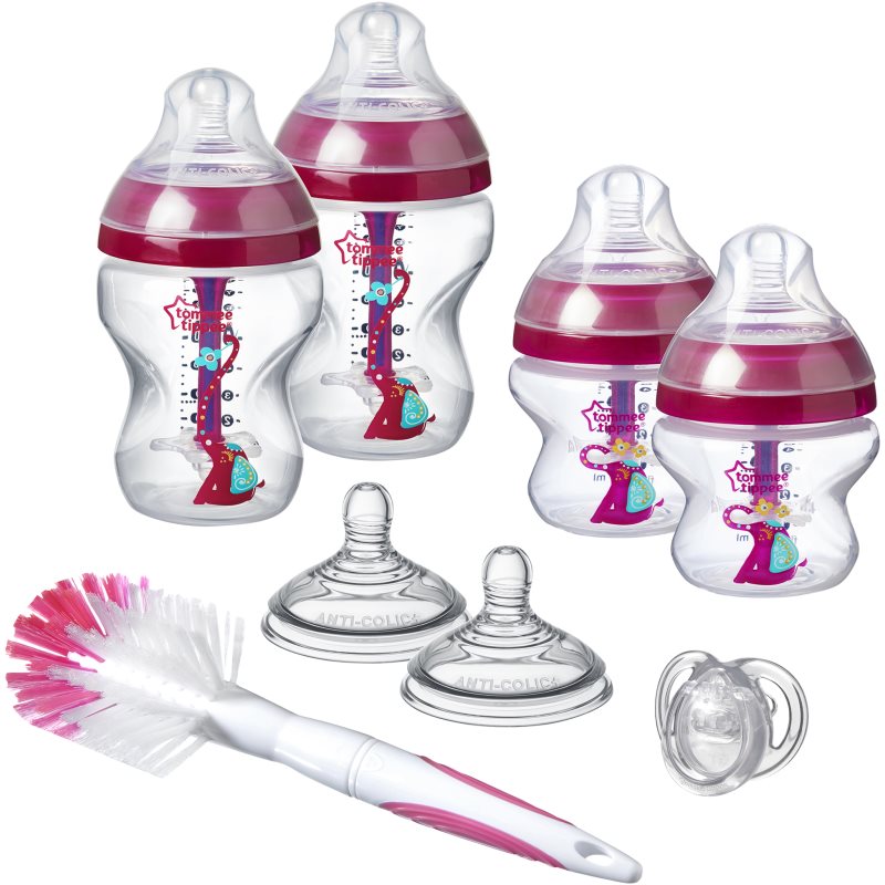 

Tommee Tippee C2N Closer to Nature Advanced набір пляшечка anti-colic Pink