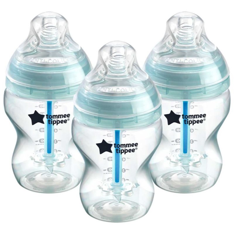 Tommee Tippee C2N Closer to Nature Anti-Colic kūdikių buteliukas apsaugantis nuo dieglių 0m+ 3x260 ml